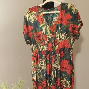 Zara floral print silky jumper